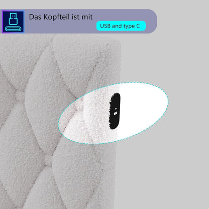 Ausziehbares Schlafsofa 90/180 x 200 cm mit Lattenrost