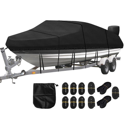 Wasserdichte Bootsplane 11-13ft – Abdeckplane für V-Rumpfboote