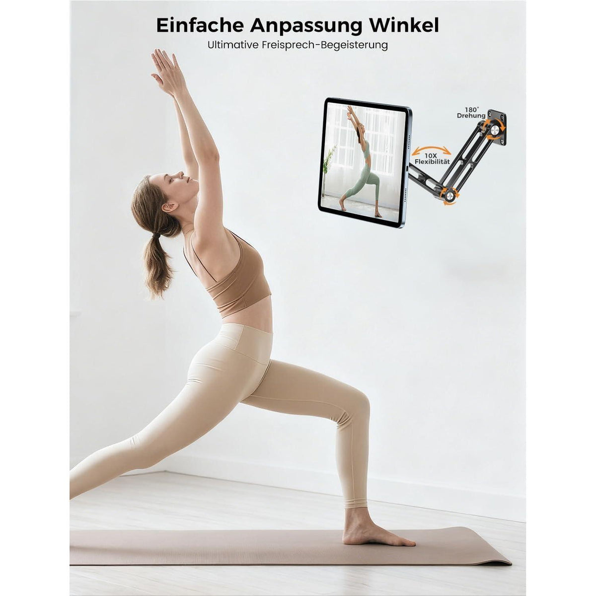 Magnetische Tablet Wandhalterung 360° drehbar & ausziehbar