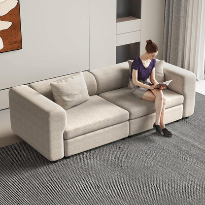 Modulares Stoffsofa 2-Sitzer – Beige, Flexibel & Komfortabel