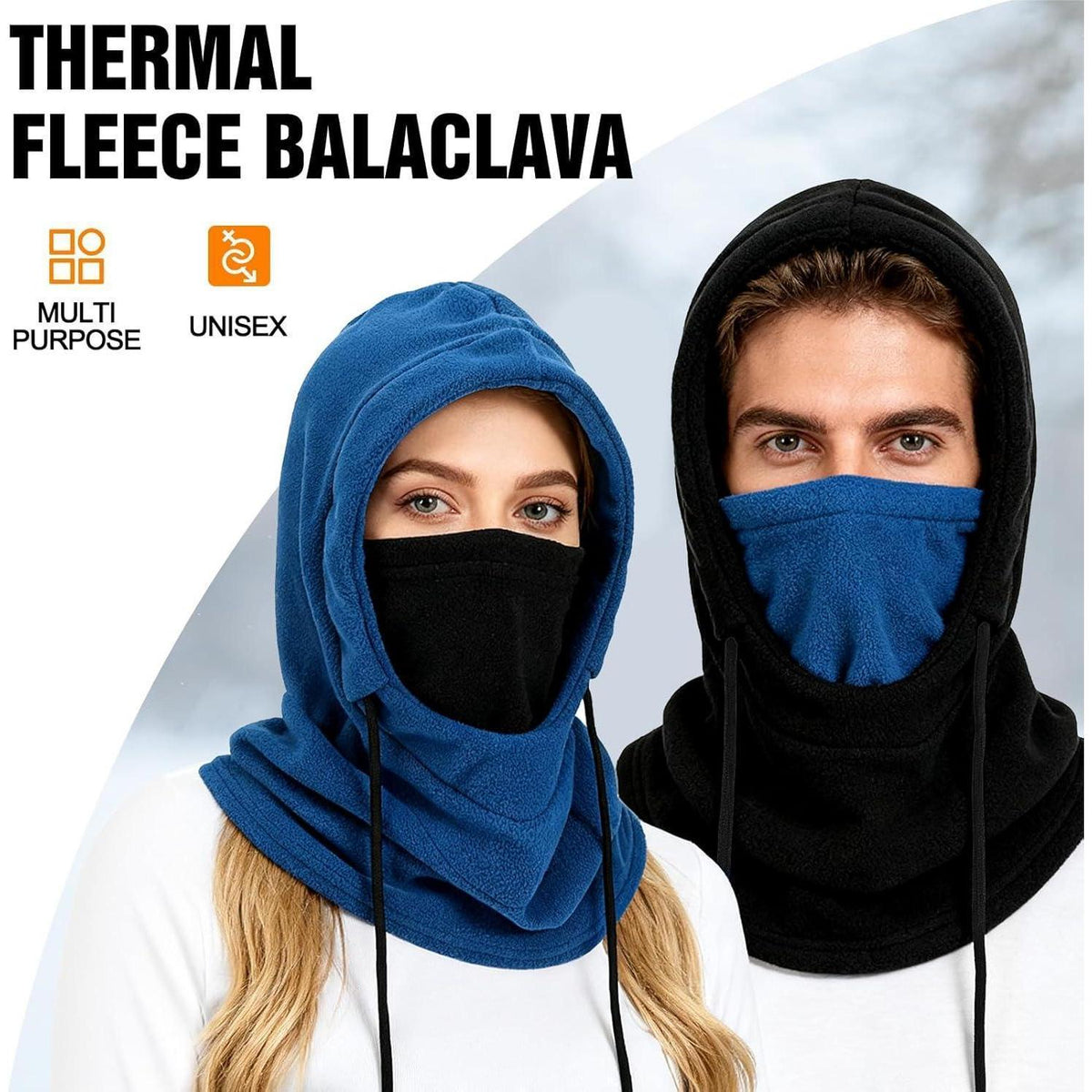 Thermo Fleece Sturmhaube Winter – Winddicht & Warm für Herren & Damen