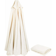 Sonnenschirm Ersatzbezug 350cm Beige UV Schutz 8 Streben
