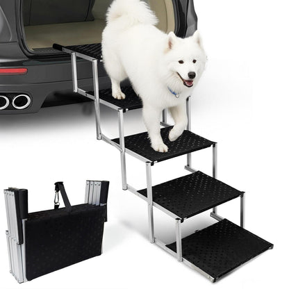 Hundetreppe Klappbar – Gelenkschonende Einstiegshilfe Auto SUV