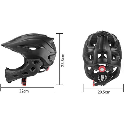 Kinder Fullface Helm 2in1 Fahrradhelm mit Kinnschutz