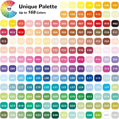 Flüssige Acryl-Marker 168 Farben – Schnell trocknend & Vielseitig