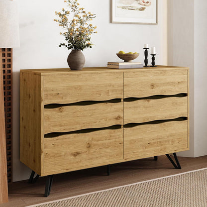 Kleine Kommode mit 6 Schubladen – Schmaler Flur- oder Schlafzimmerschrank