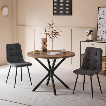 Modernes Esszimmerstuhl-Set 4er-Set Grau – Bequemer Küchenstuhl