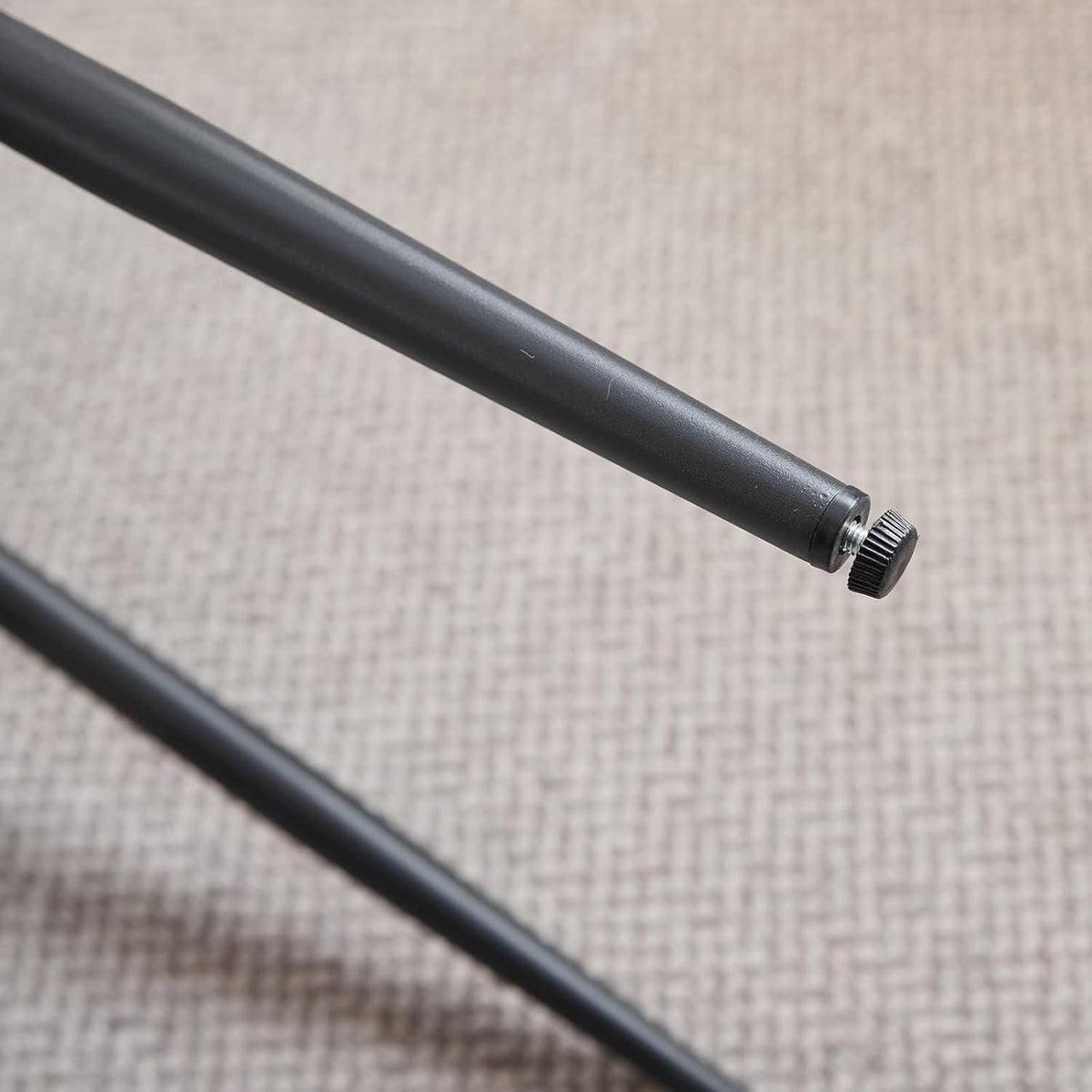 Moderner Esszimmerstuhl 2er-Set mit Cordpolsterung Schwarz