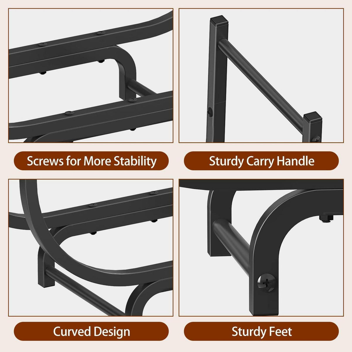 Kaminholzregal Metall – Robust & Modern für Innen & Außen