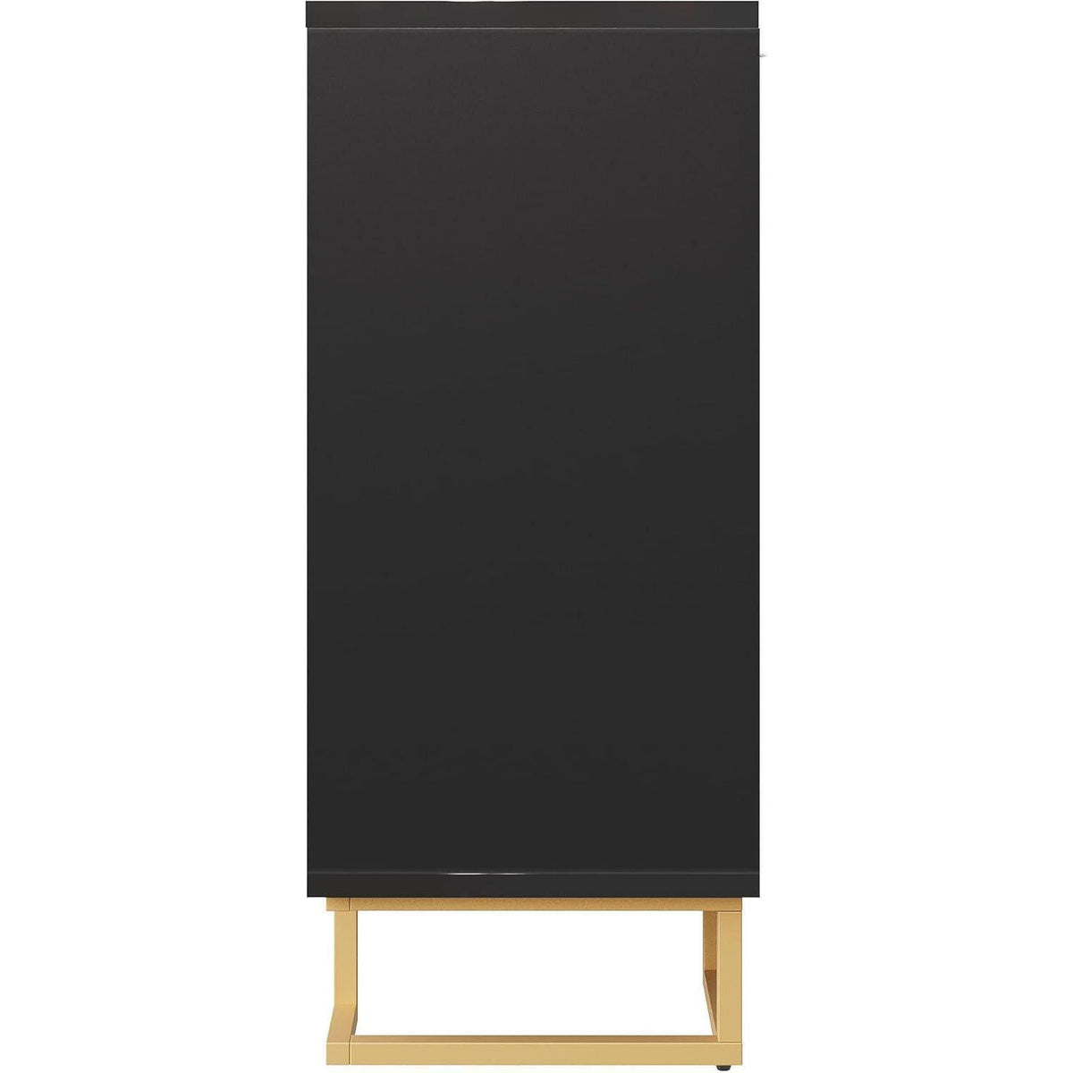 Geometrischer Schrank mit 2 Türen – Sideboard & Kommode Schwarz