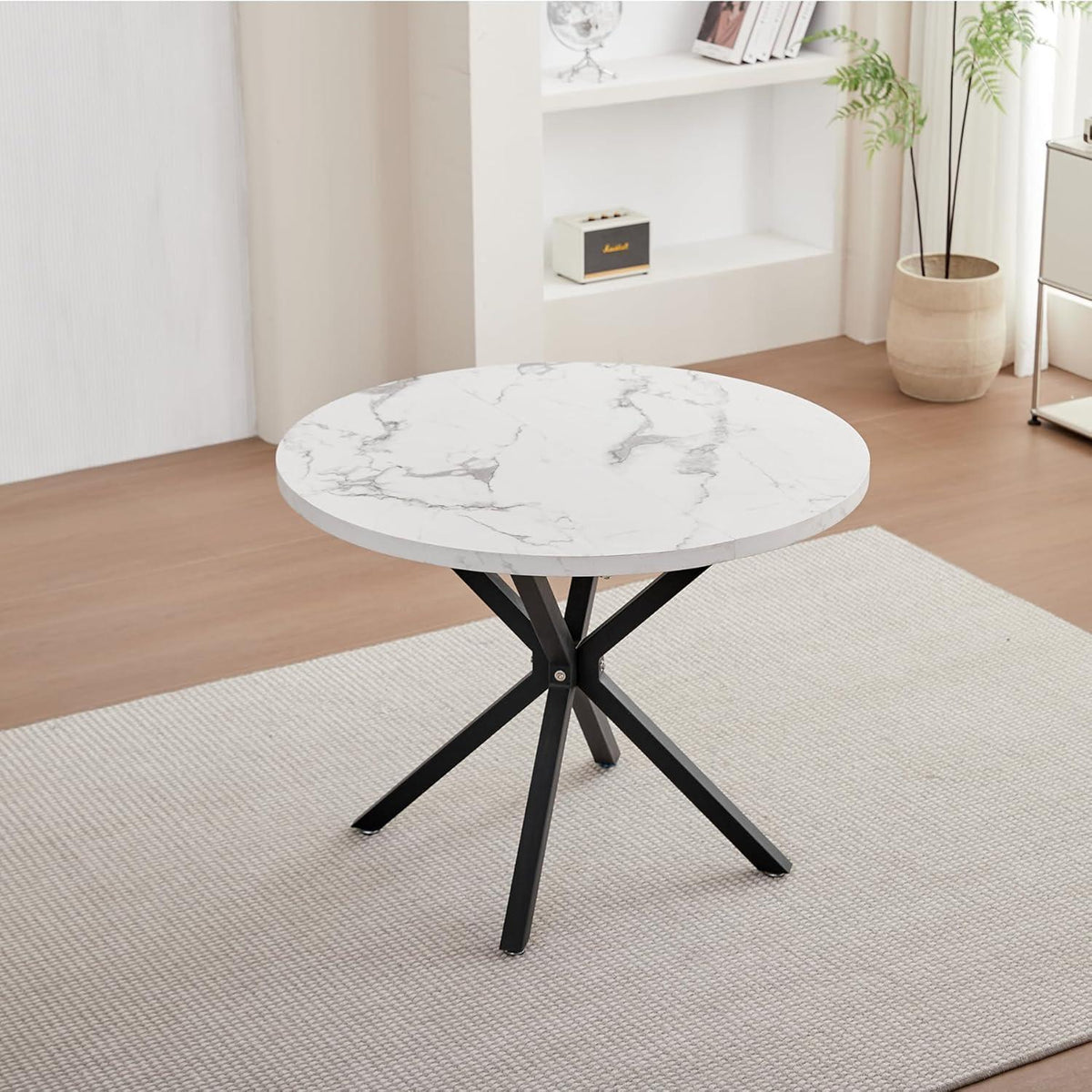 Runder Esstisch Set mit 4 Stühlen – Modernes Esszimmer Möbel