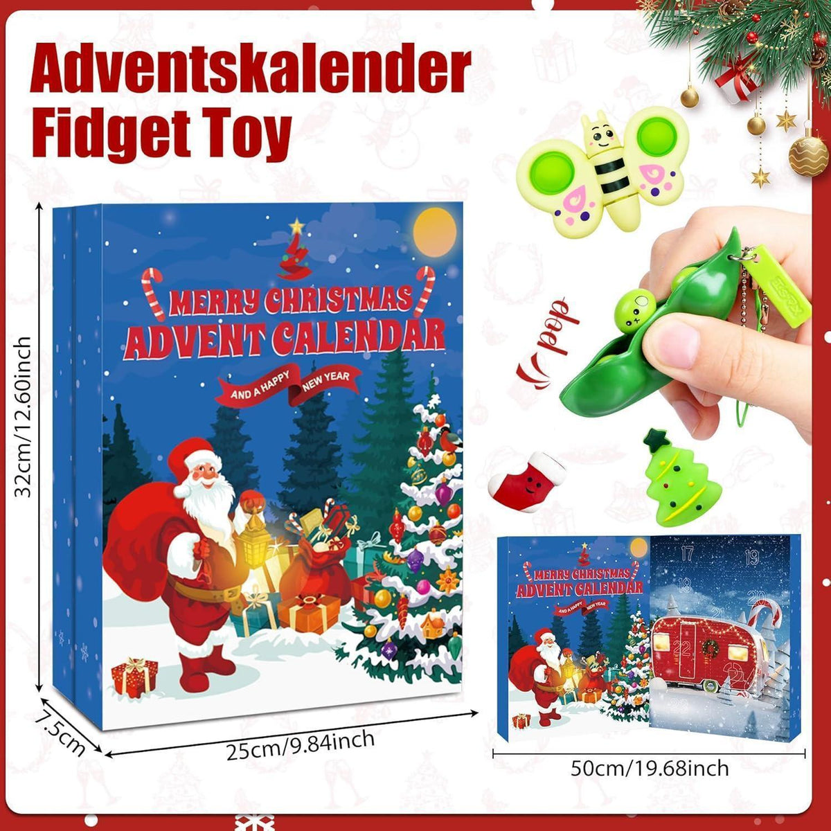 Fidget Adventskalender 2026 für Kinder – Stressabbau & Spielspaß