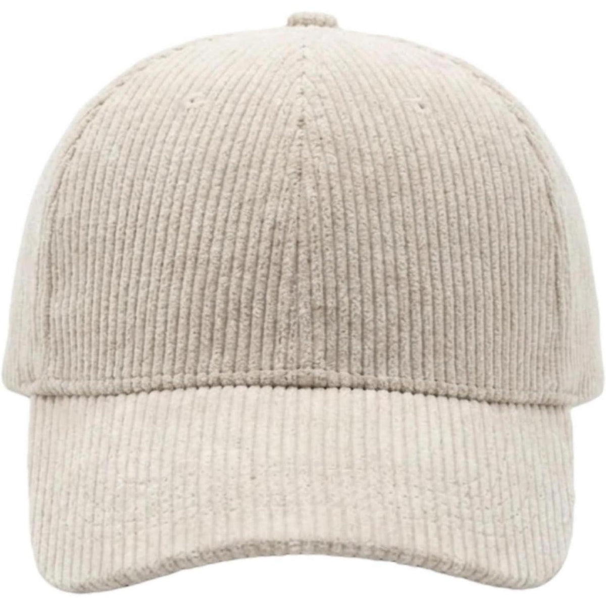 Cord Baseball Cap Damen Herren Verstellbar Beige Wintermütze