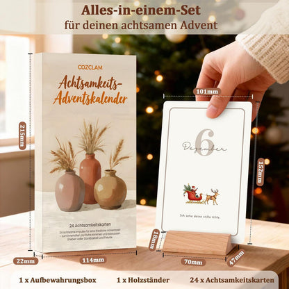 Achtsamkeits-Adventskalender für Frauen mit 24 Affirmationskarten