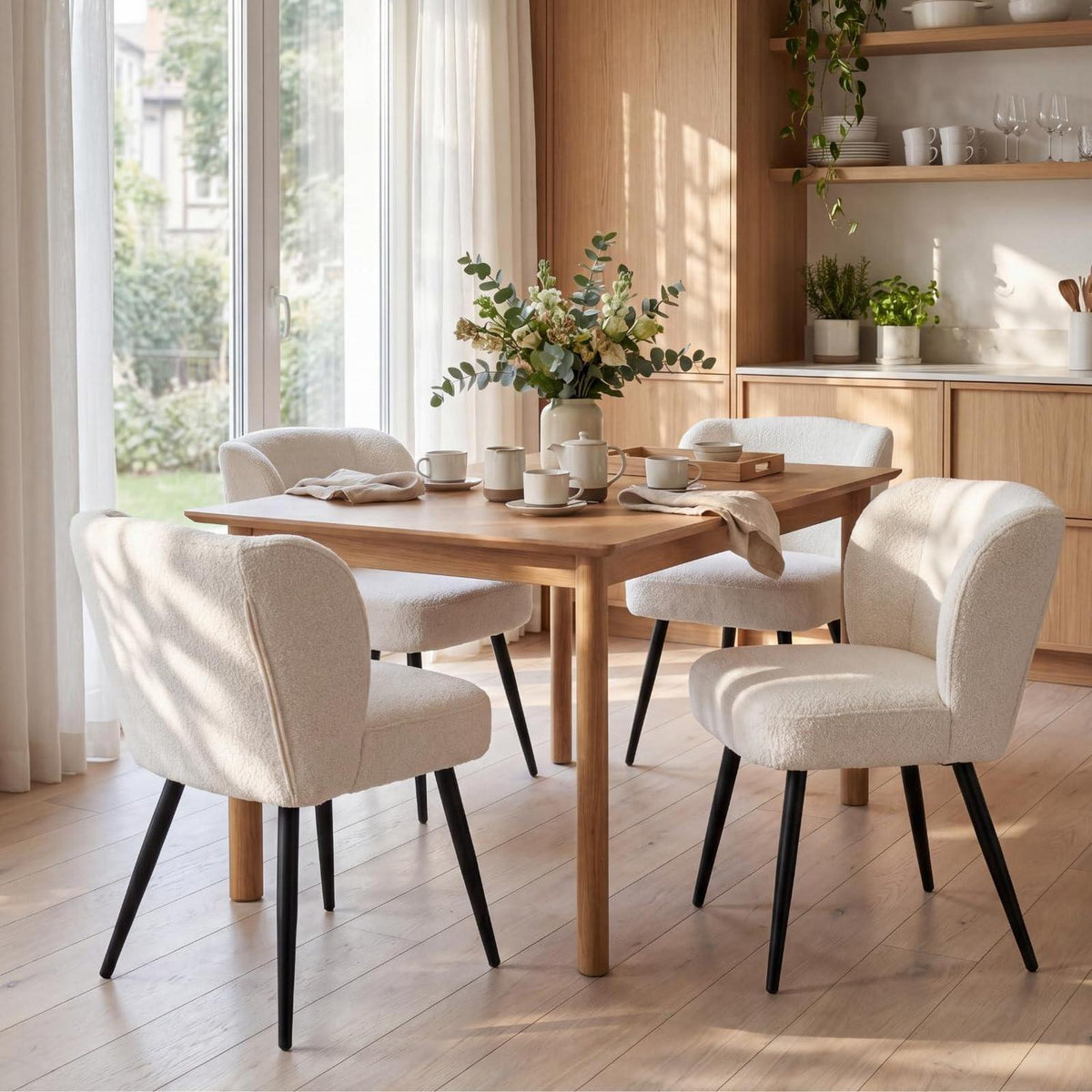 Esszimmerstühle Set 4er – Bequem & Modern Weiß
