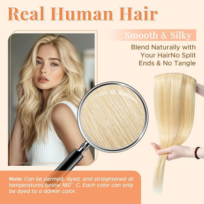 Blond Haarverlängerung Clip-In 30cm Echthaar 40g