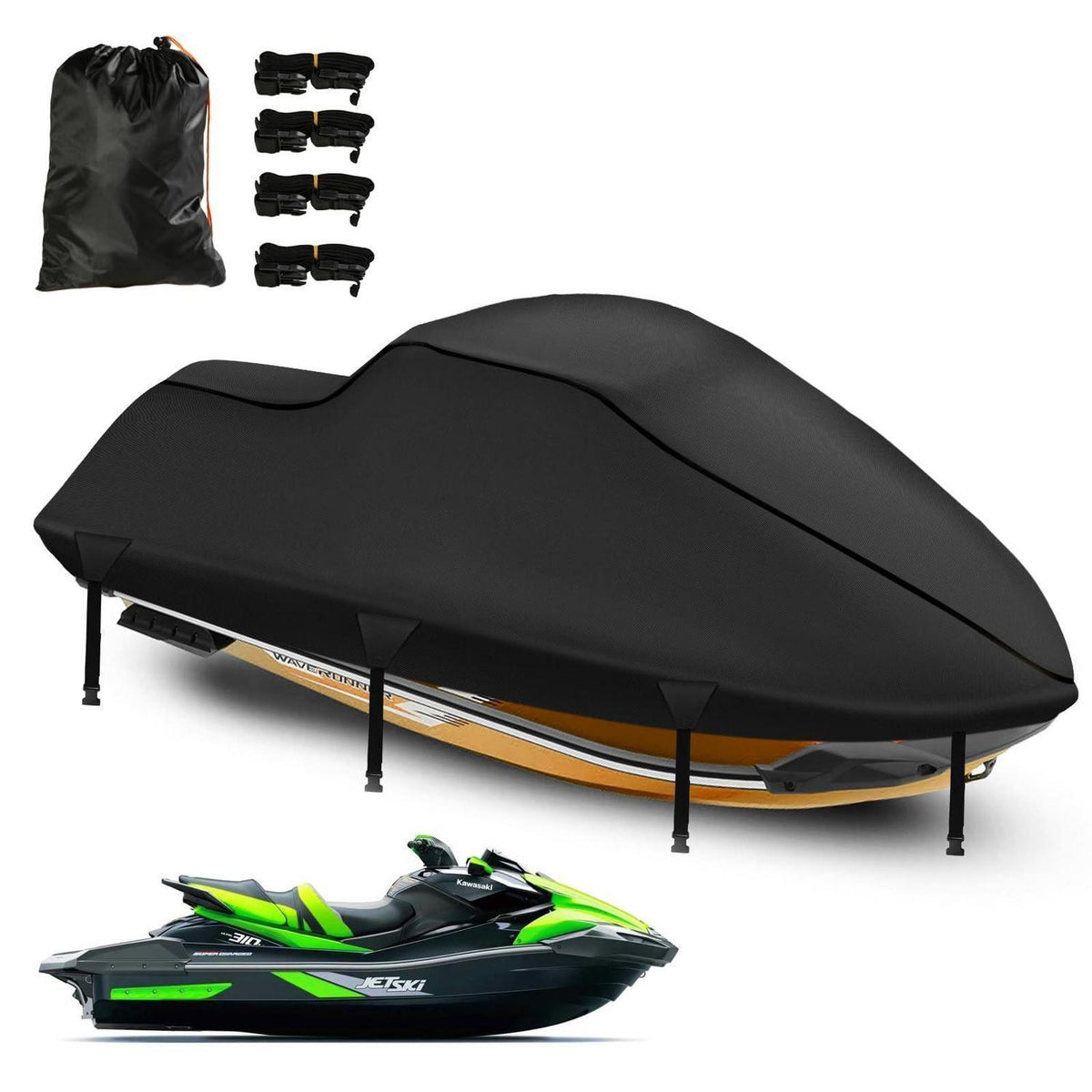 Jet Ski Abdeckplane 900D Wasserdicht für Waverunner & Polaris