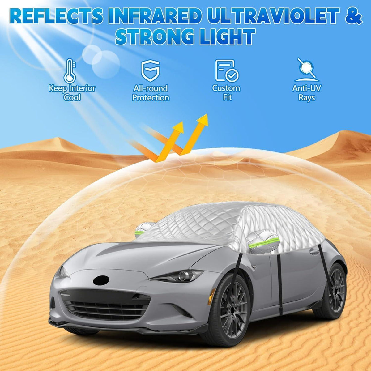 Halbe Autoabdeckung für Mazda MX-5 Miata MK4 ND 2015-2024