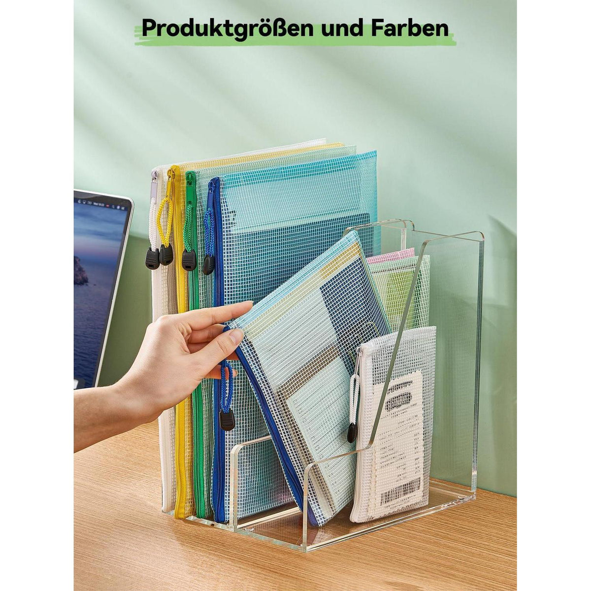 Dokumententaschen Set 15 Stück – A4, A5, A6 – Wasserdicht
