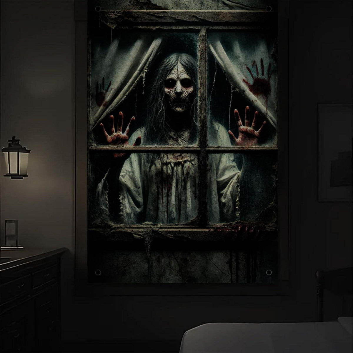 Halloween Fensterbild Geisterdeko – Gruselige Party Deko