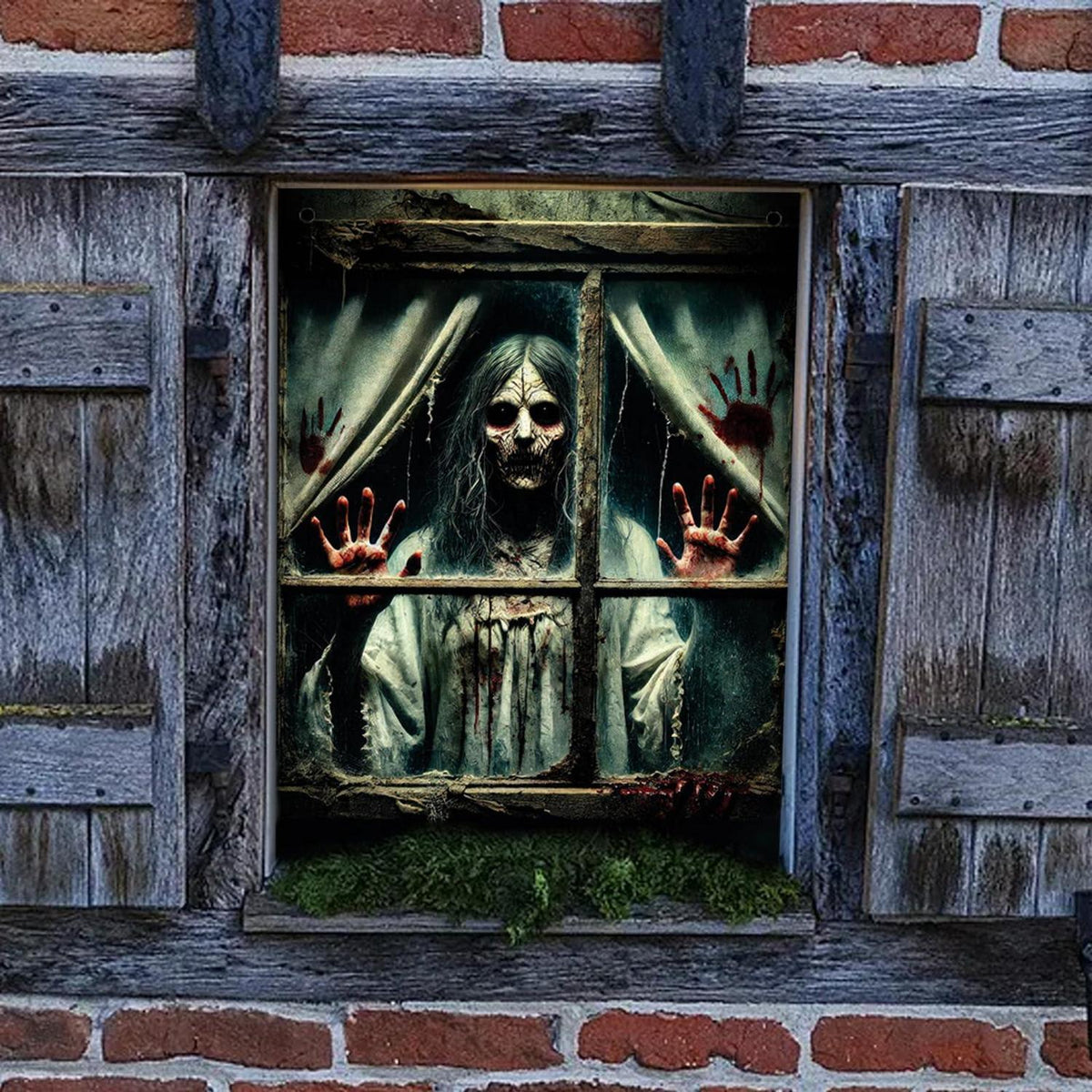 Halloween Fensterbild Geisterdeko – Gruselige Party Deko