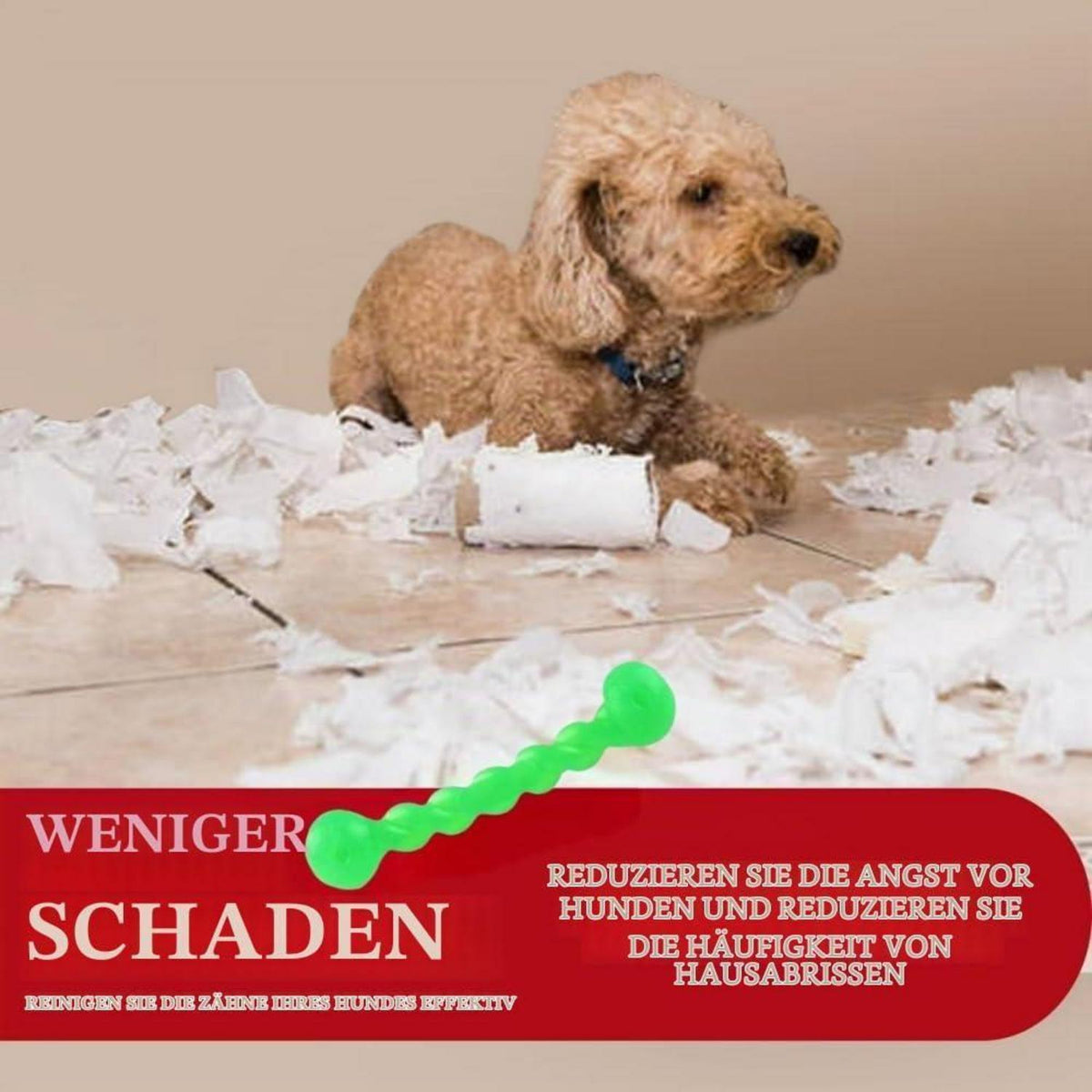 Kauspielzeug Hund 2er Set – Zahnreinigung & Zahnwechsel