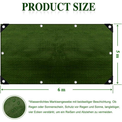 Wasserdichte Abdeckplane 5x6m – Robust & Vielseitig für Garten & Auto