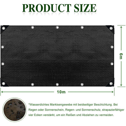 Wasserdichte Abdeckplane 6x10m – Robust & Reißfest für Garten & Auto