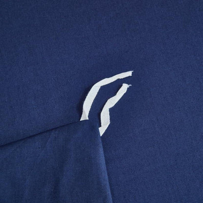 Mako Satin Bettwäsche Set 135x200cm Blau Petrol 4tlg.