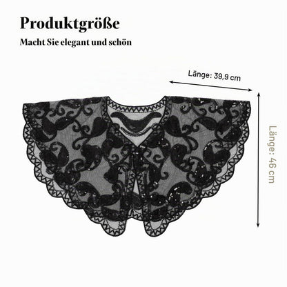 Pailletten Schal Damen 1920er Gatsby Stil mit Perlen