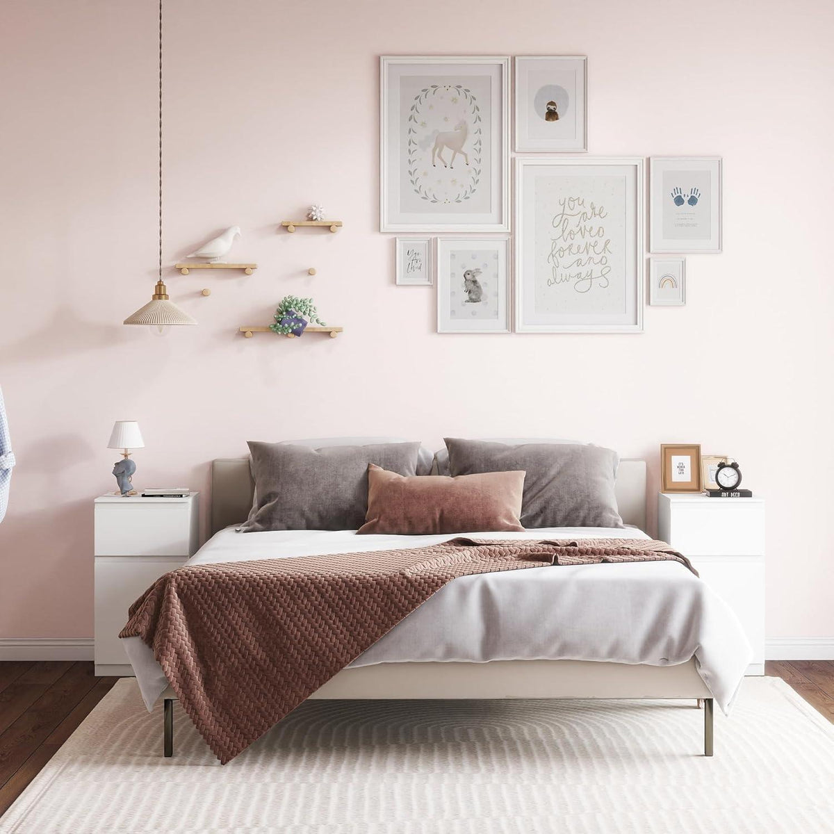 2er-Set Kommoden Weiß 40cm - Schlafzimmer, Büro & Flur