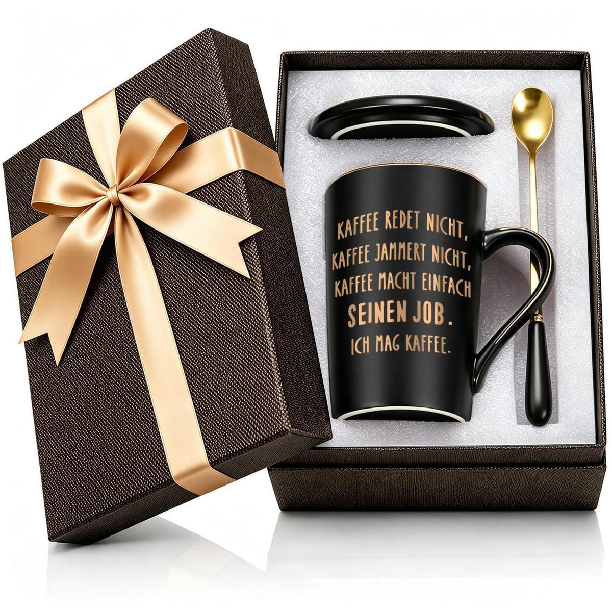 Kaffeetasse mit Spruch "Kaffee macht einfach seinen Job" | Geschenk für Kaffee-Liebhaber