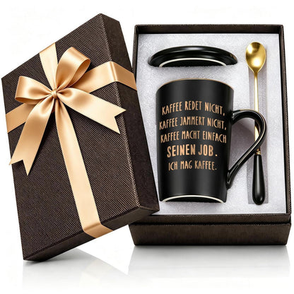 Kaffeetasse mit Spruch "Kaffee macht einfach seinen Job" | Geschenk für Kaffee-Liebhaber