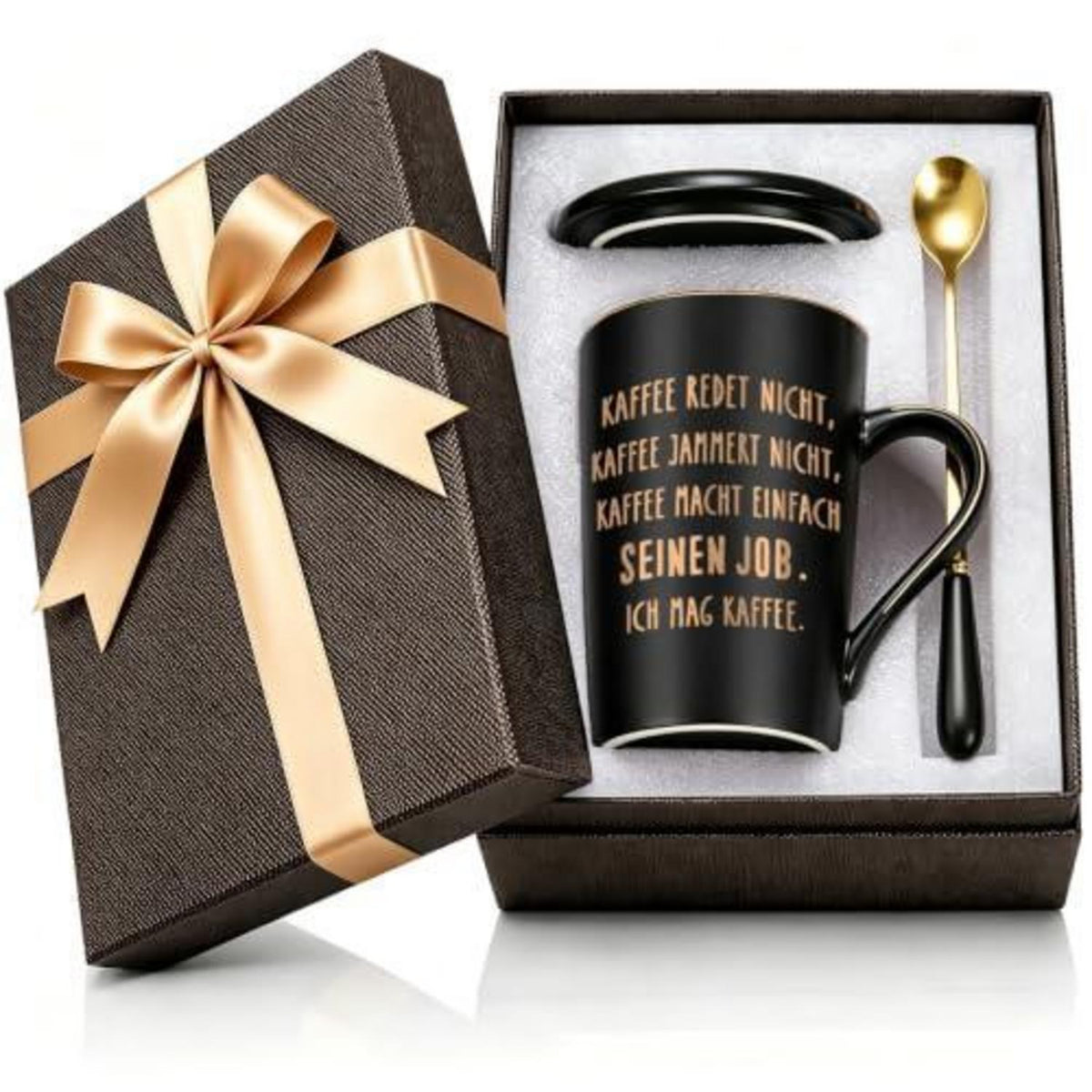 Kaffeetasse mit Spruch "Kaffee macht einfach seinen Job" | Geschenk für Kaffee-Liebhaber