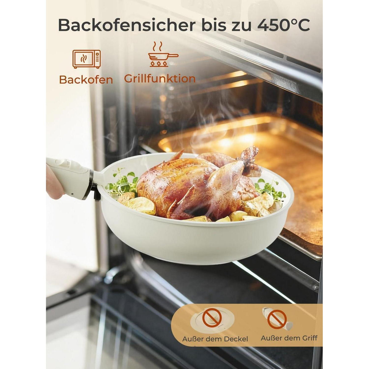 17-teiliges Topfset Induktion mit Keramik-Antihaftbeschichtung