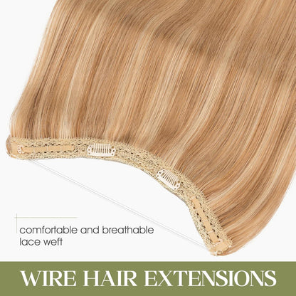 Echthaar Extension Flip In 45cm Goldbraun & Blond