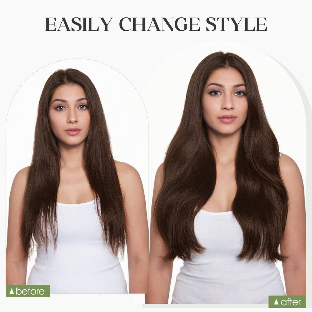 Echthaar Halo Extension 45cm – Schokoladenbraun #04