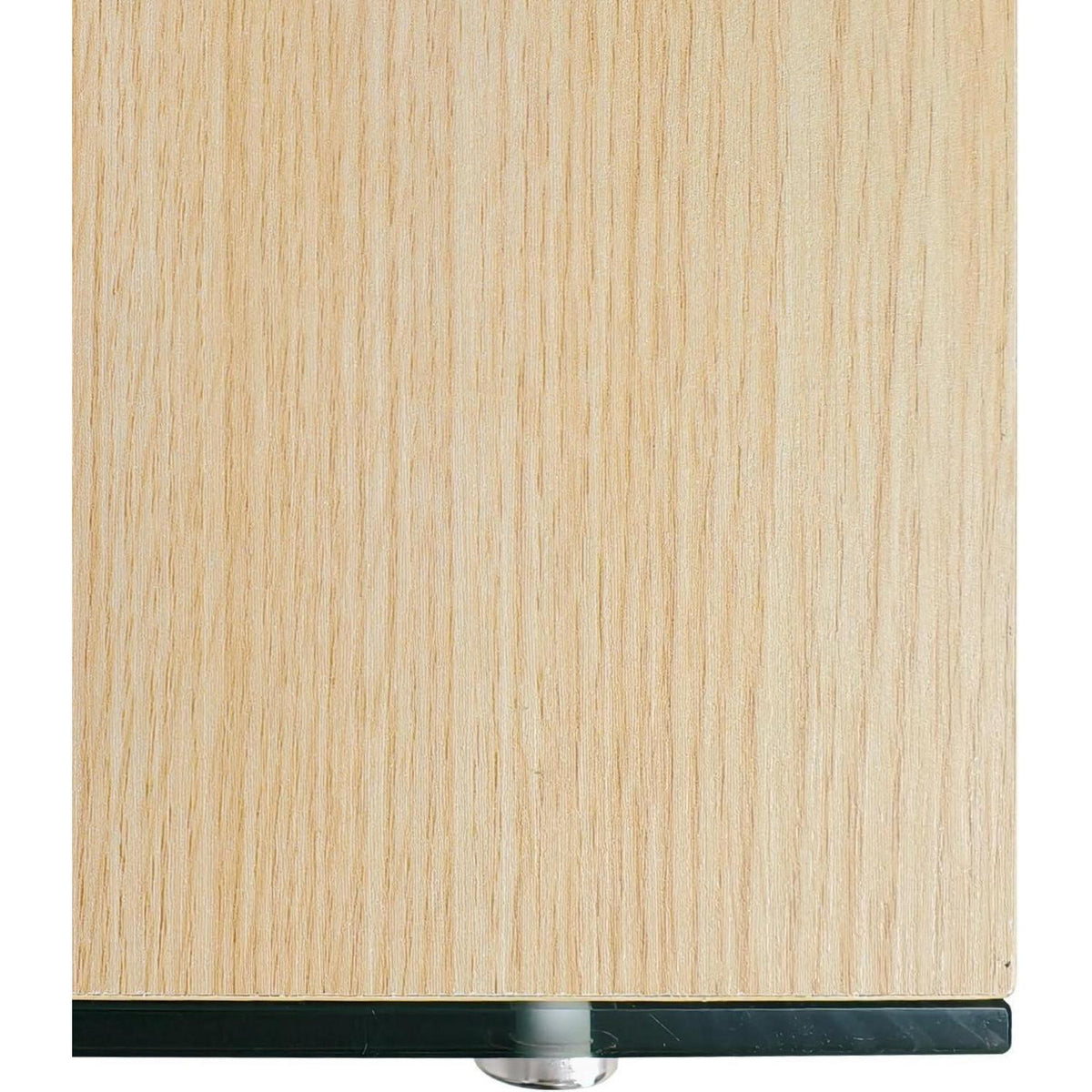 Schmaler Konsolentisch Holz mit Glasbeinen | Flurtisch 100x30 cm