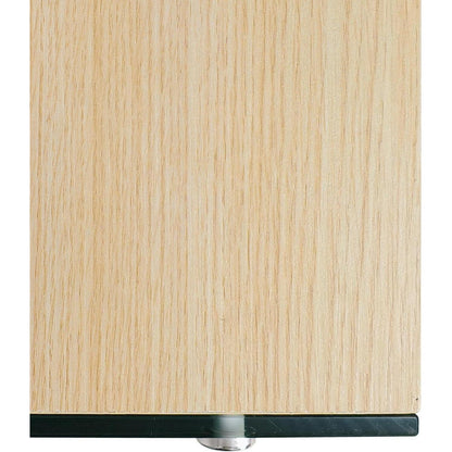 Schmaler Konsolentisch Holz mit Glasbeinen | Flurtisch 100x30 cm