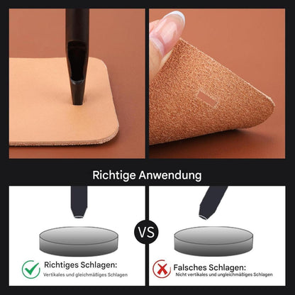 Leder Lochstanzer Set – 13 Größen für DIY & Handwerk