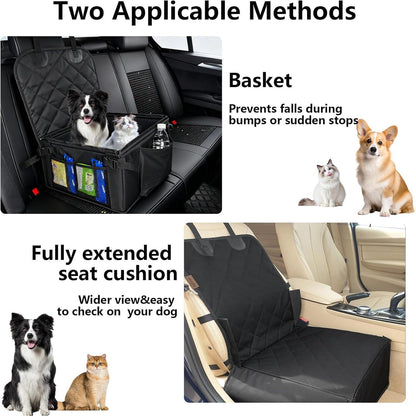 Stabiler Hundeautositz mit Sicherheitsgurten & wasserdicht