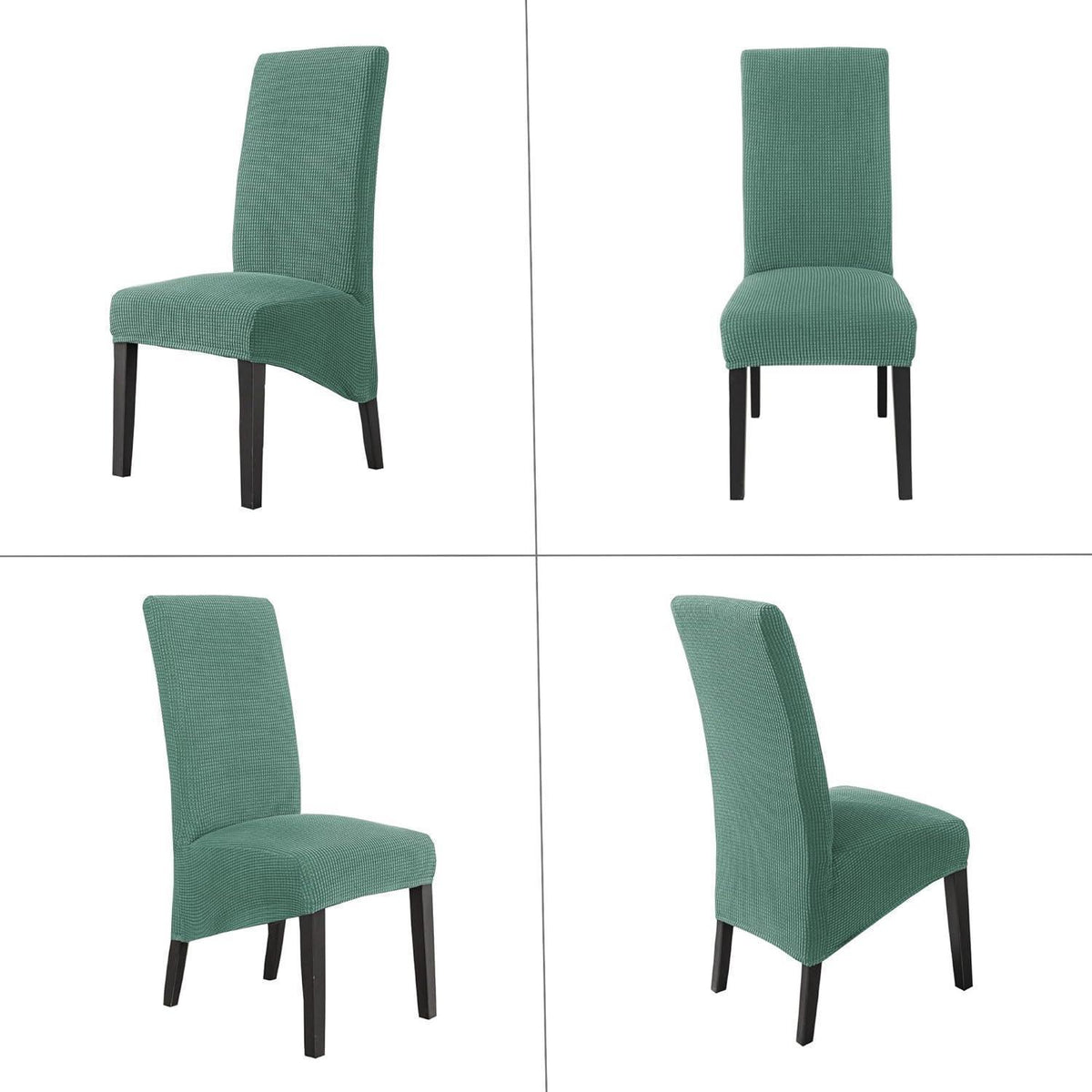 Stretch Stuhlbezüge Set 4 Stück – Hellgrün, XL Größe