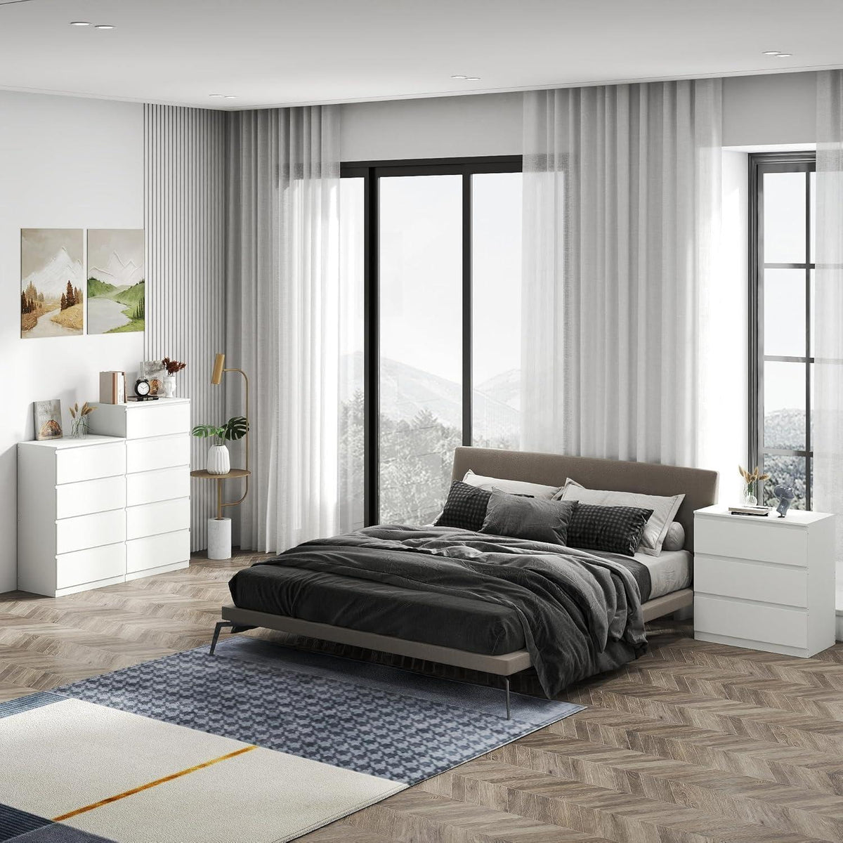 3er Set Kommoden Weiß – Schlafzimmer, Büro & Wohnen