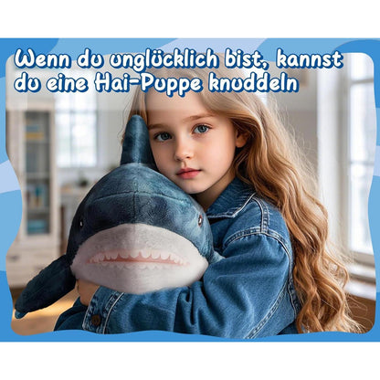 XXL Hai Kuscheltier 100cm - Weiches Plüschtier für Kinderzimmer