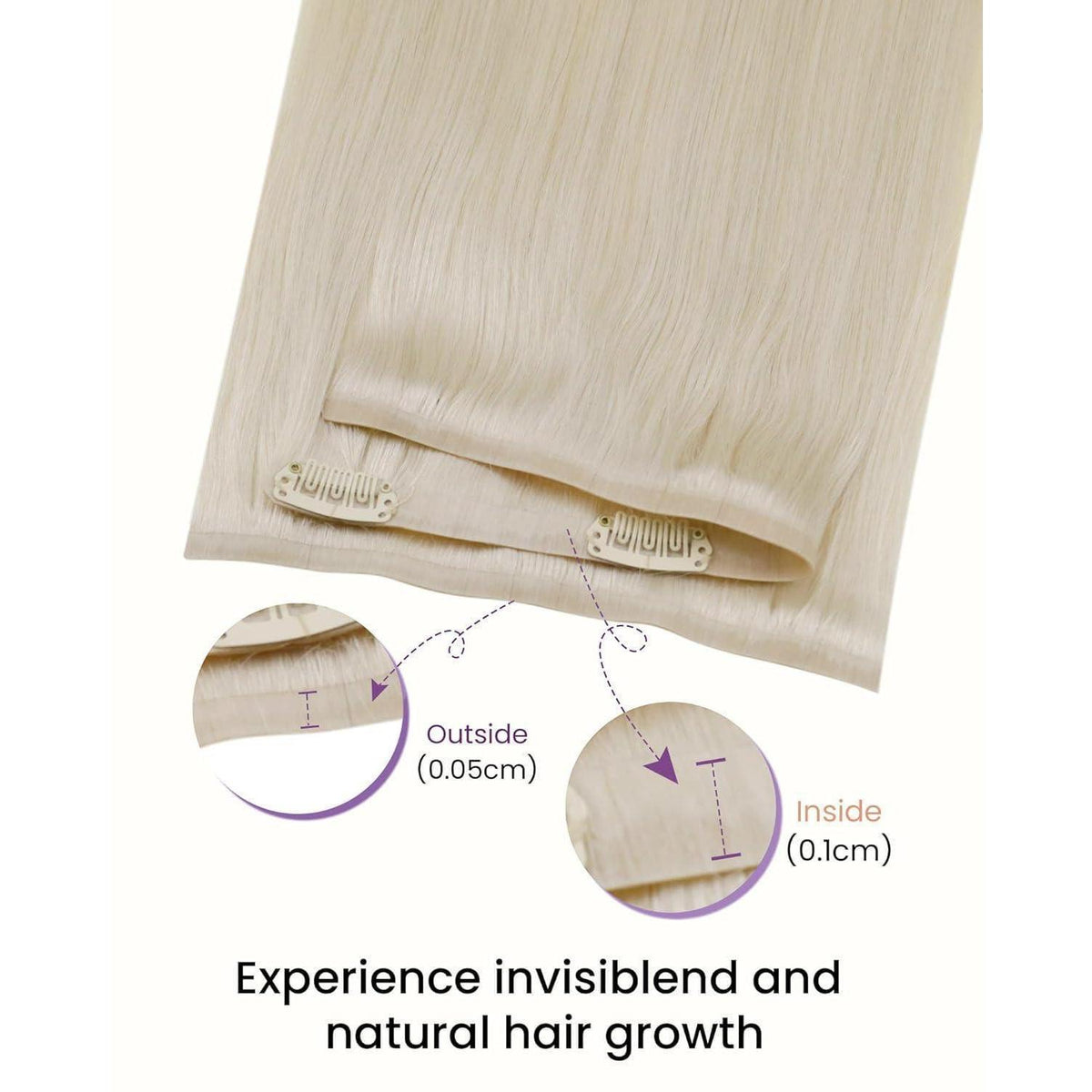 Echthaar Clip-Ins Blond 50cm – Salonqualität #613