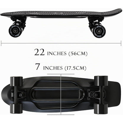 22 Zoll Mini Cruiser Skateboard – Perfekt für Anfänger & Fortgeschrittene