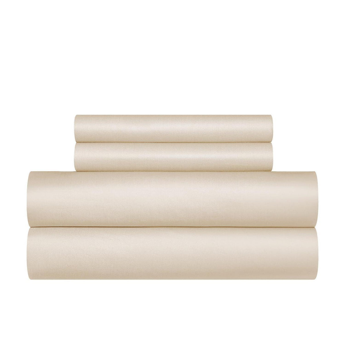 Mako Satin Bettwäsche Set 200x220 Braun – 3-teilig Baumwolle
