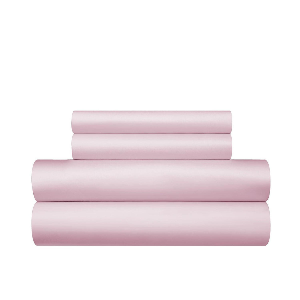 Mako Satin Bettwäsche Set 200x200 Rosa Altrosa Baumwolle
