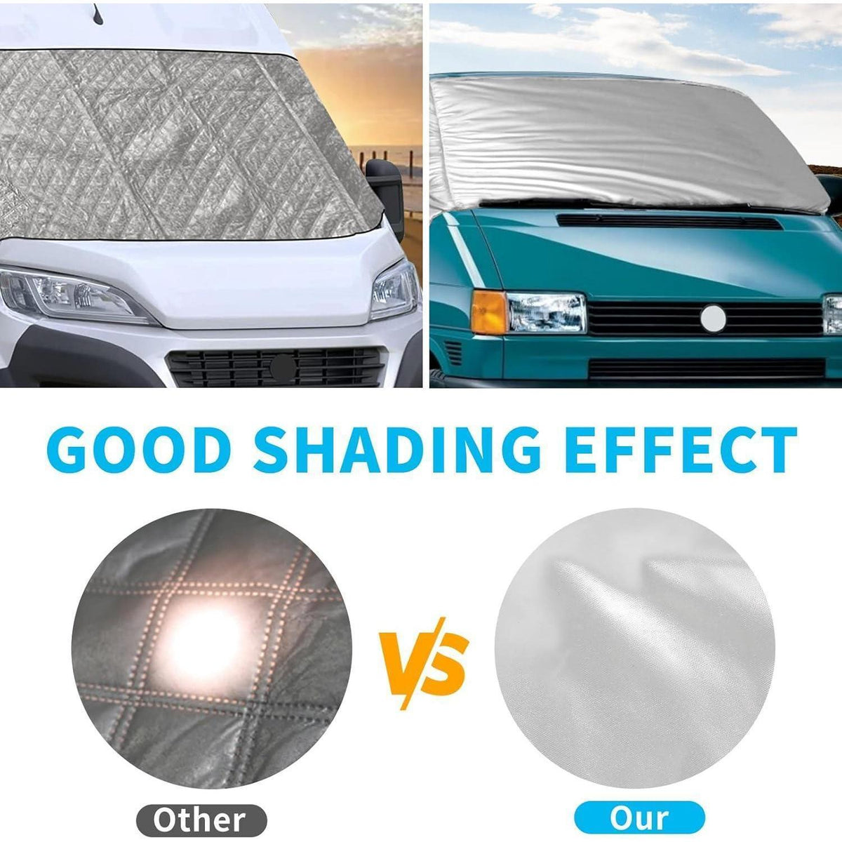 Thermo Frontscheibenabdeckung für VW T4 – Frostschutz & Sonnenschutz