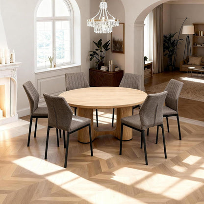 Esszimmerstühle 2er Set – Braun, Polsterstuhl für Küche & Wohnzimmer